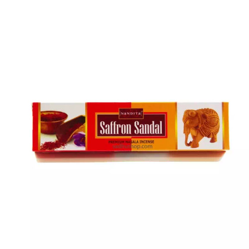 عود دست ساز صندل زعفران SAFFRON SANDAL (NANDITA)