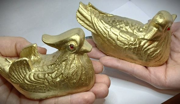 مجسمه اردک ماندارین جفت ( نر و ماده )