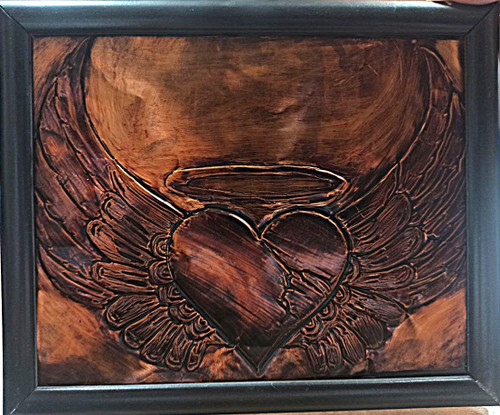 تابلو طرح روی صفحه مسی