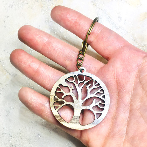 جاسوییچی درخت زندگی صفحه گرد چوبی