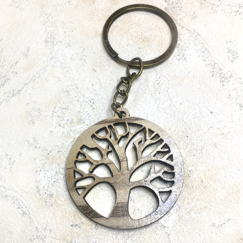 جاسوییچی درخت زندگی چوبی گرد