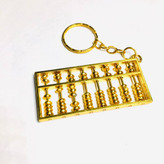 جاسوئیچی چرتکه فلزی طلایی سایز بزرگ با مهره های متحرک