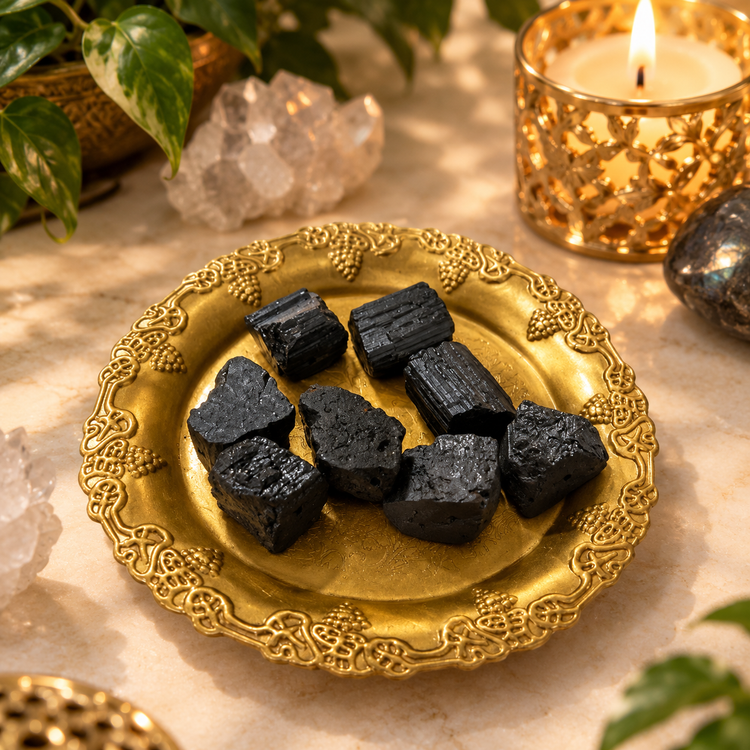 سنگ تورمالین سیاه راف سایز 5