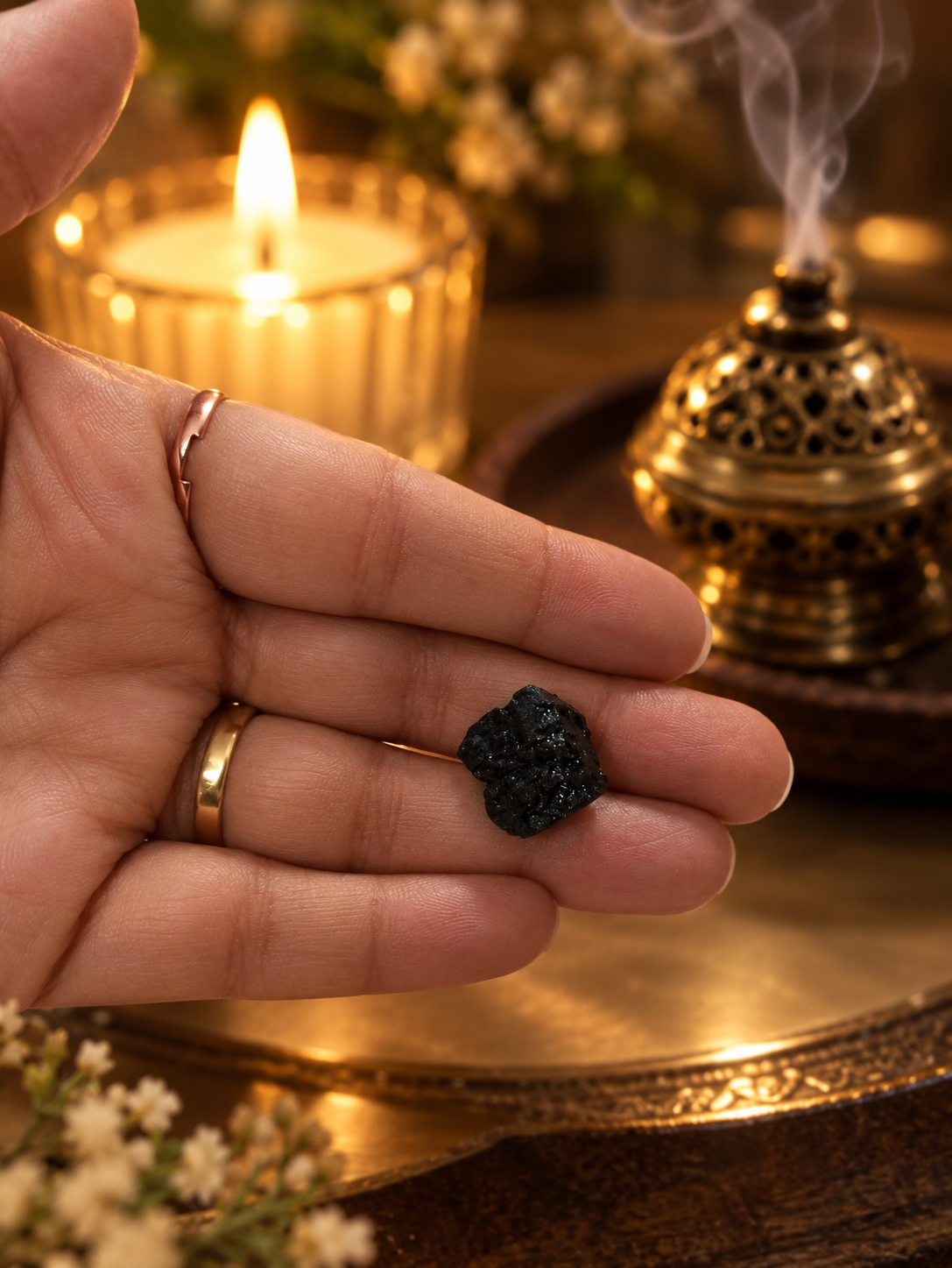 سنگ تورمالین سیاه راف سایز 8